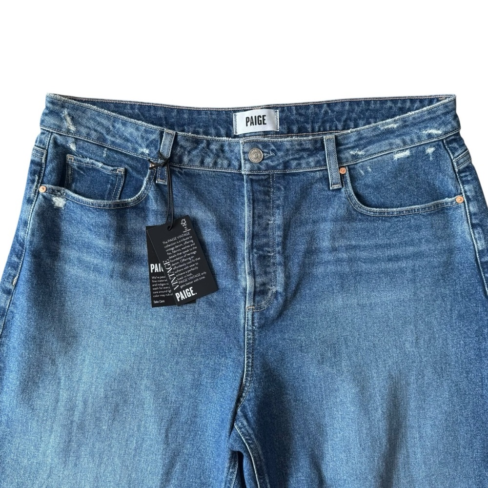 Paige Alexis Barrel Leg Jeans in Le Club | 33 NWT - Picture 6 of 14